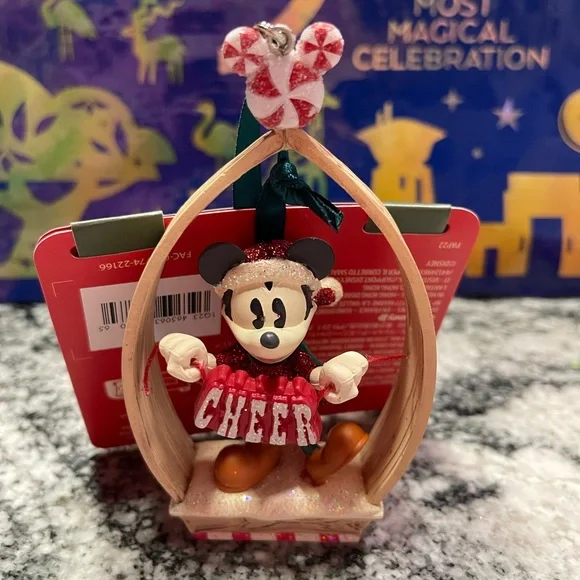 Disney Sketchbook Mickey Cheer and Minnie Joy New Ornaments